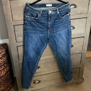 LOFT Size 31 (12) Curvy Skinny High Rise Ankle Jeans